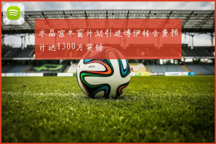水晶宫冬窗计划引进博伊转会费预计达1300万英镑